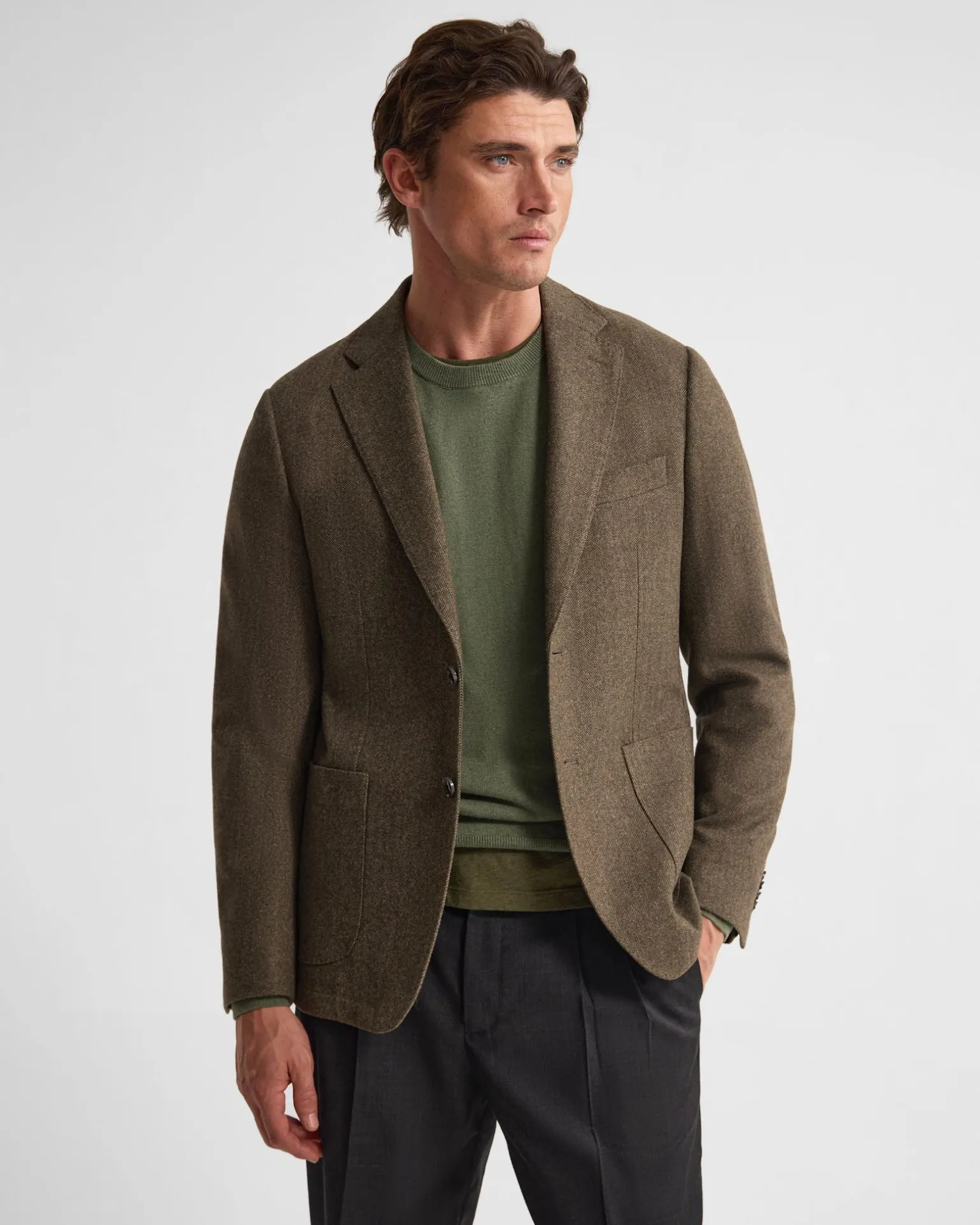 Wordsworth Luxury Herringbone Blazer