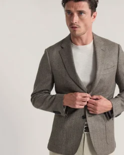 Wordsworth Wool Hrringbone Blazer