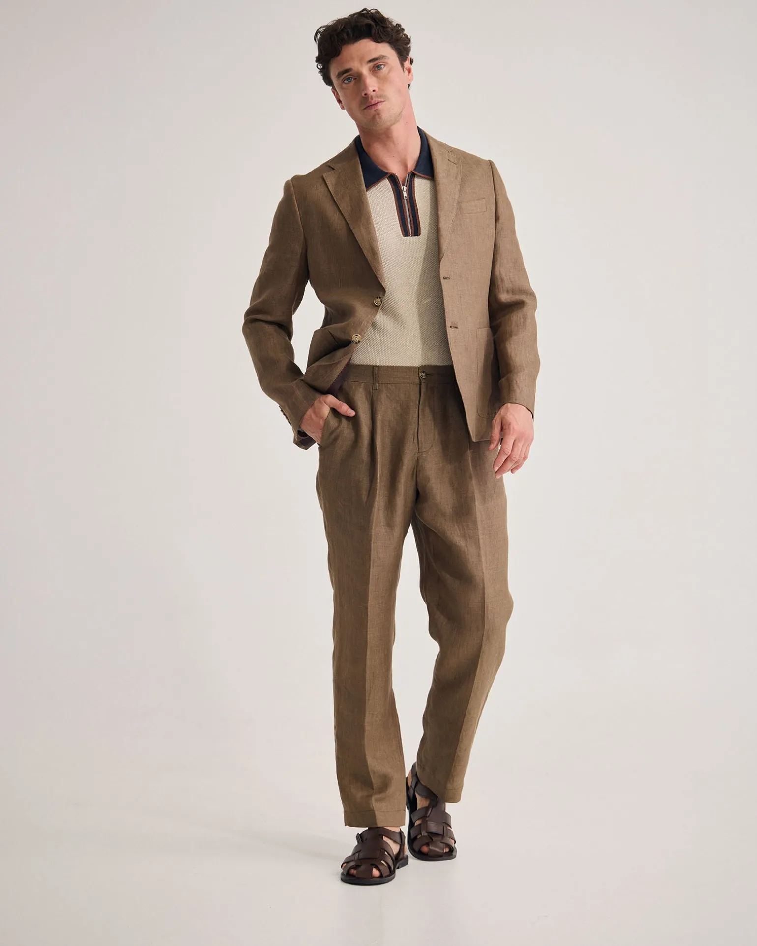 Wrdswrth Linen Patch Pocket Blazer