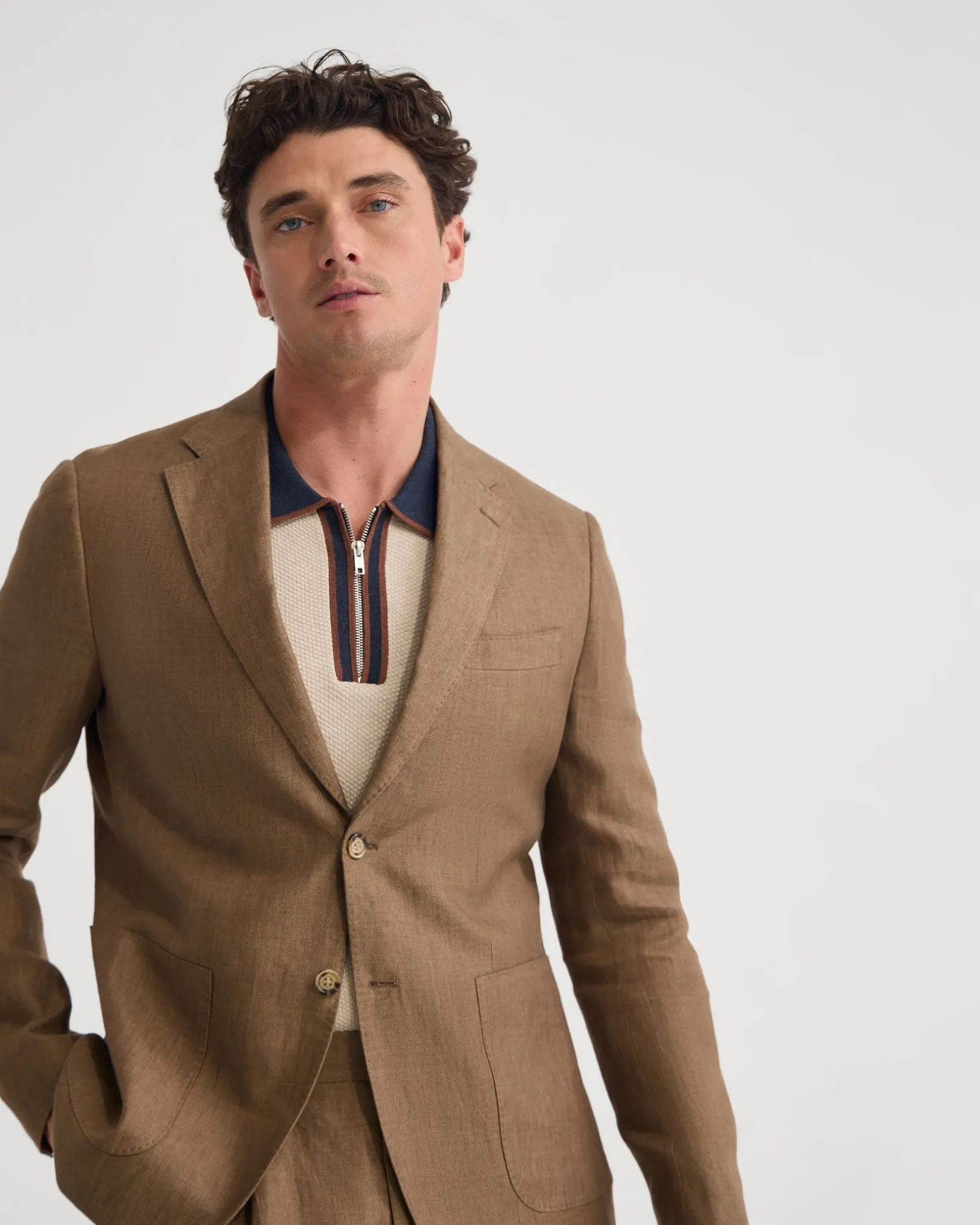 Wrdswrth Linen Patch Pocket Blazer
