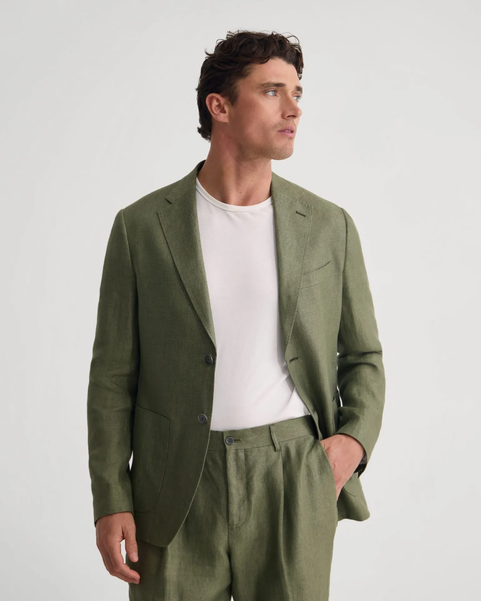 Wrdswrth Linen Patch Pocket Blazer