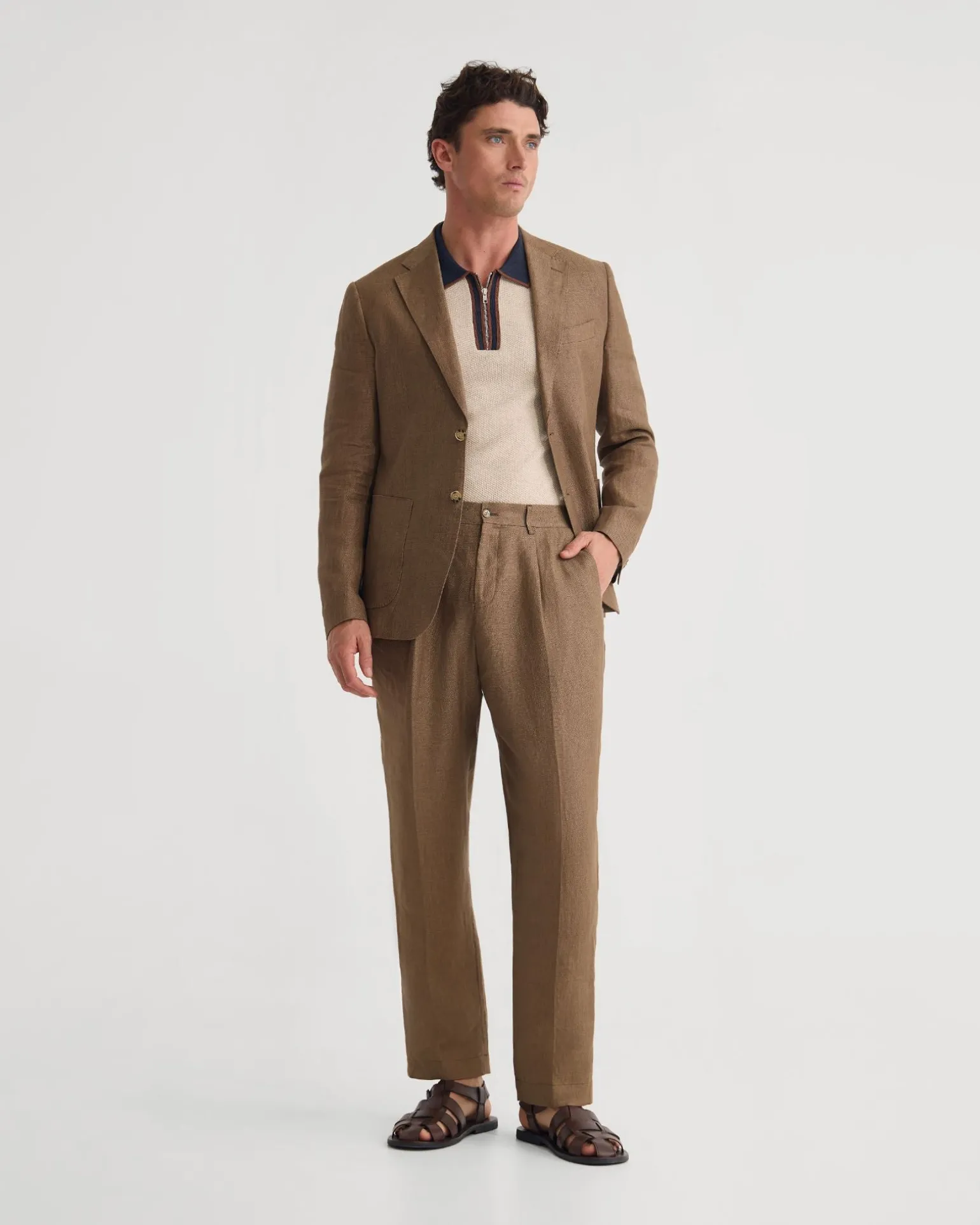 Wrdswrth Linen Patch Pocket Blazer